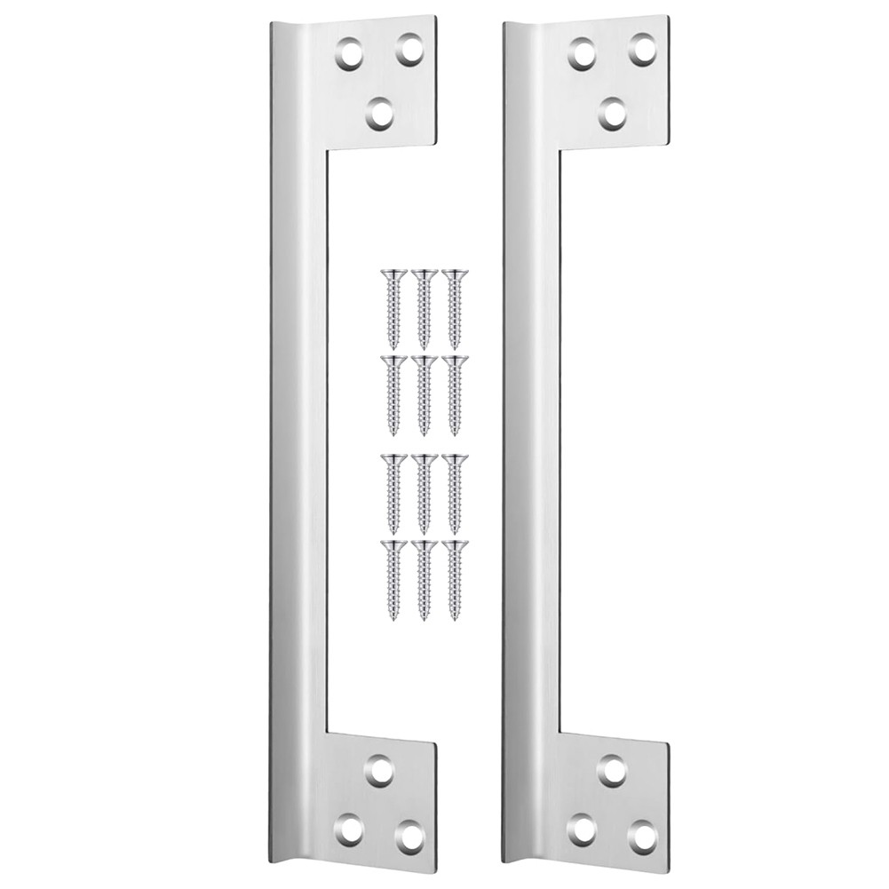 Outswing Door Security L Shaped Door Latch Guard Plate Reliable Protection