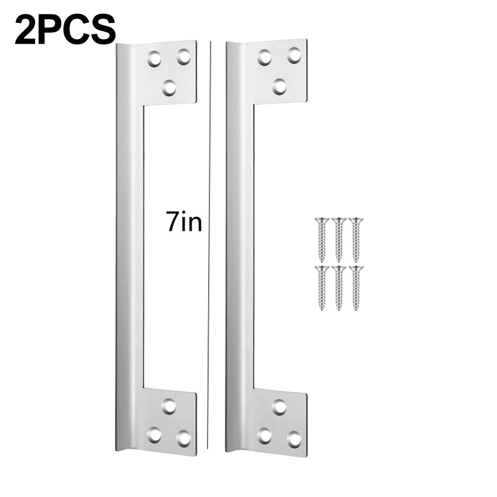 Outswing Door Security L Shaped Door Latch Guard Plate Reliable Protection