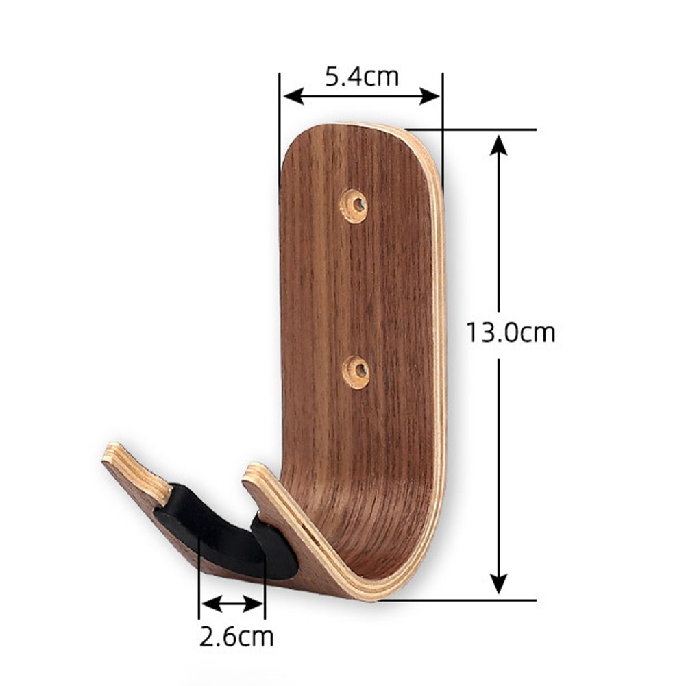 Acoustic Guitar Accessories Wooden Wall Mount Hook for Enhanced Instrument Care