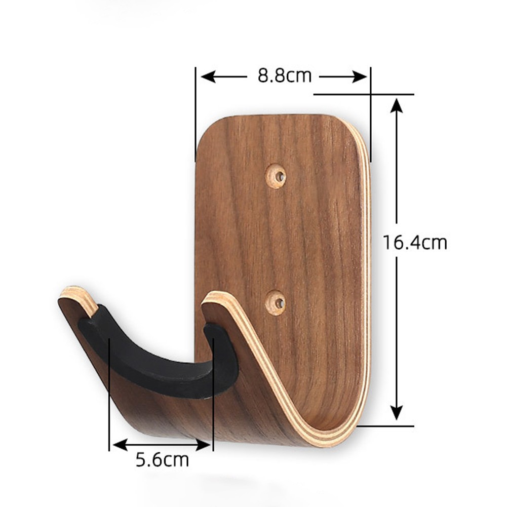 Acoustic Guitar Accessories Wooden Wall Mount Hook for Enhanced Instrument Care