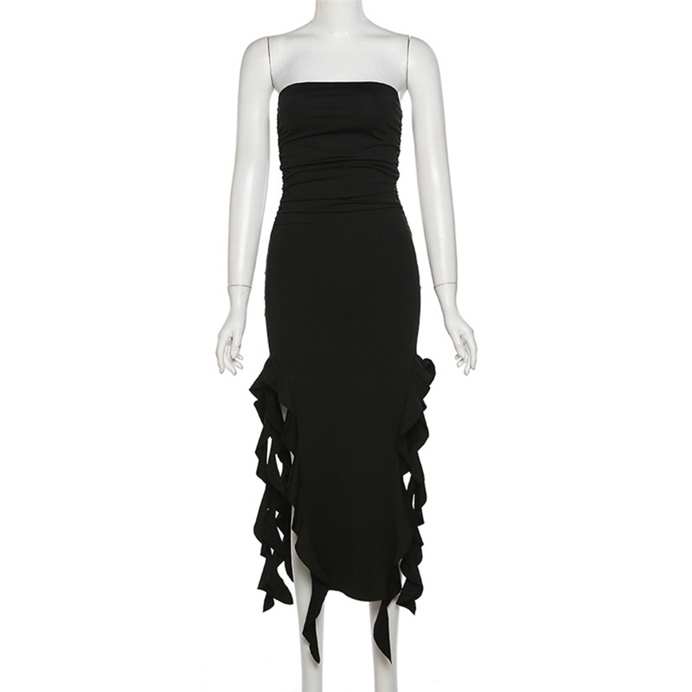 Woman Clothes Dress Daily Beach Holiday Dress Brand New Elegant Ruffles - Picture 24 of 31
