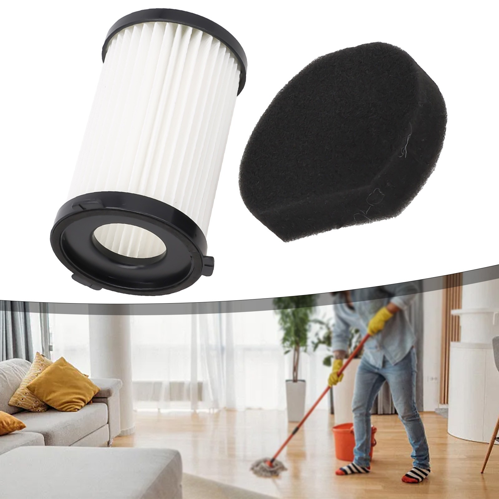 Lot De 2 Ou 4 Filtres De Rechange Pour Aspirateur Akitas Ak585k V8 - Compatibles, Lavables, Maintiennent La Puissance D'aspiration