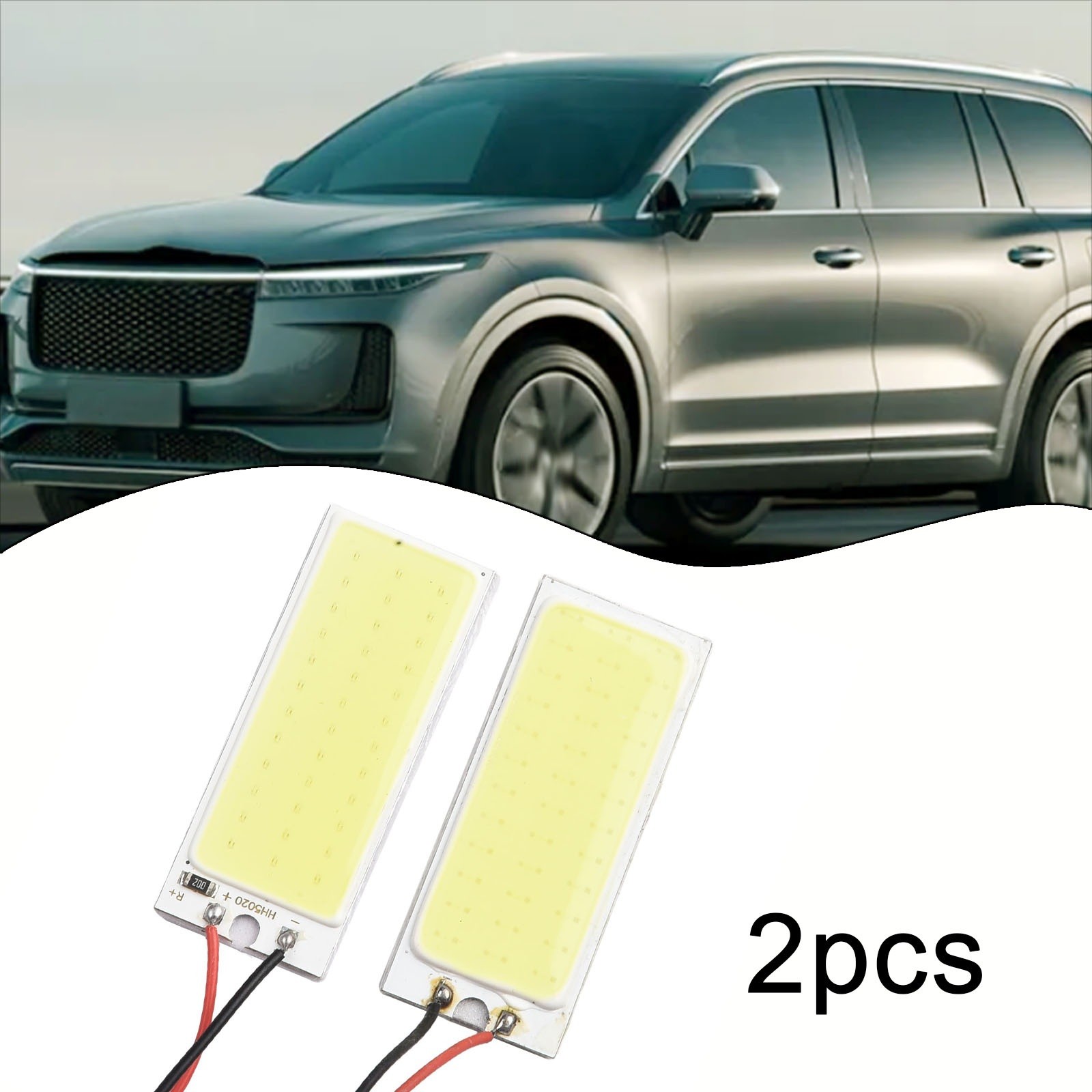 Car Panel Lamp COB LED Panels Interior LED Light Bulbs Map Set With Adapters - Picture 9 of 12