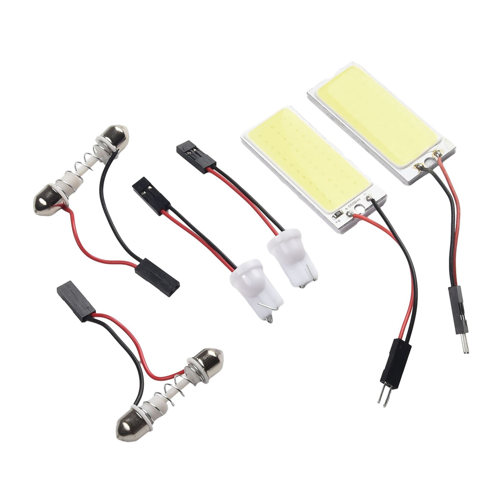 Car Panel Lamp COB LED Panels Interior LED Light Bulbs Map Set With Adapters - Picture 5 of 12