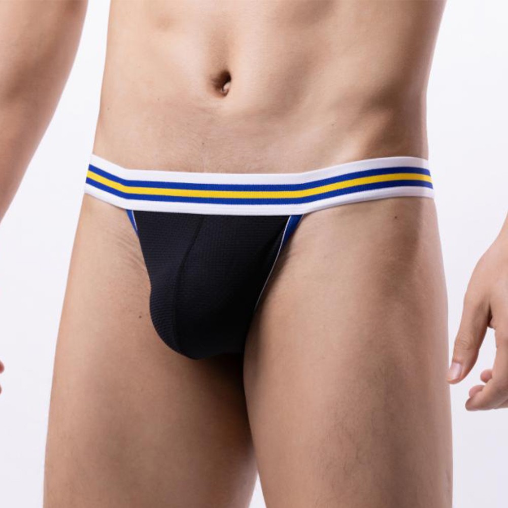 Daily Thong Underwear Polyester Stripe Bulge Pouch G-String Comfortable - Picture 19 of 45