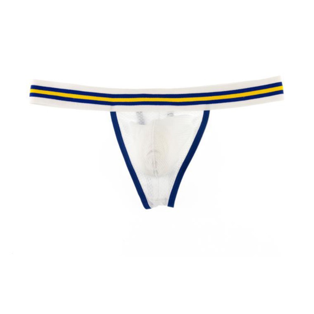 Daily Thong Underwear Polyester Stripe Bulge Pouch G-String Comfortable - Picture 40 of 45