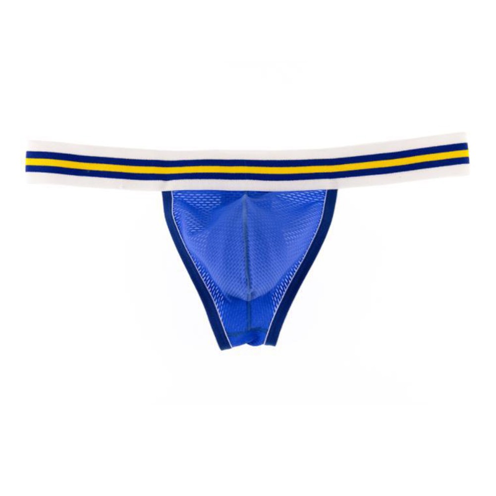 Daily Thong Underwear Polyester Stripe Bulge Pouch G-String Comfortable - Picture 33 of 45