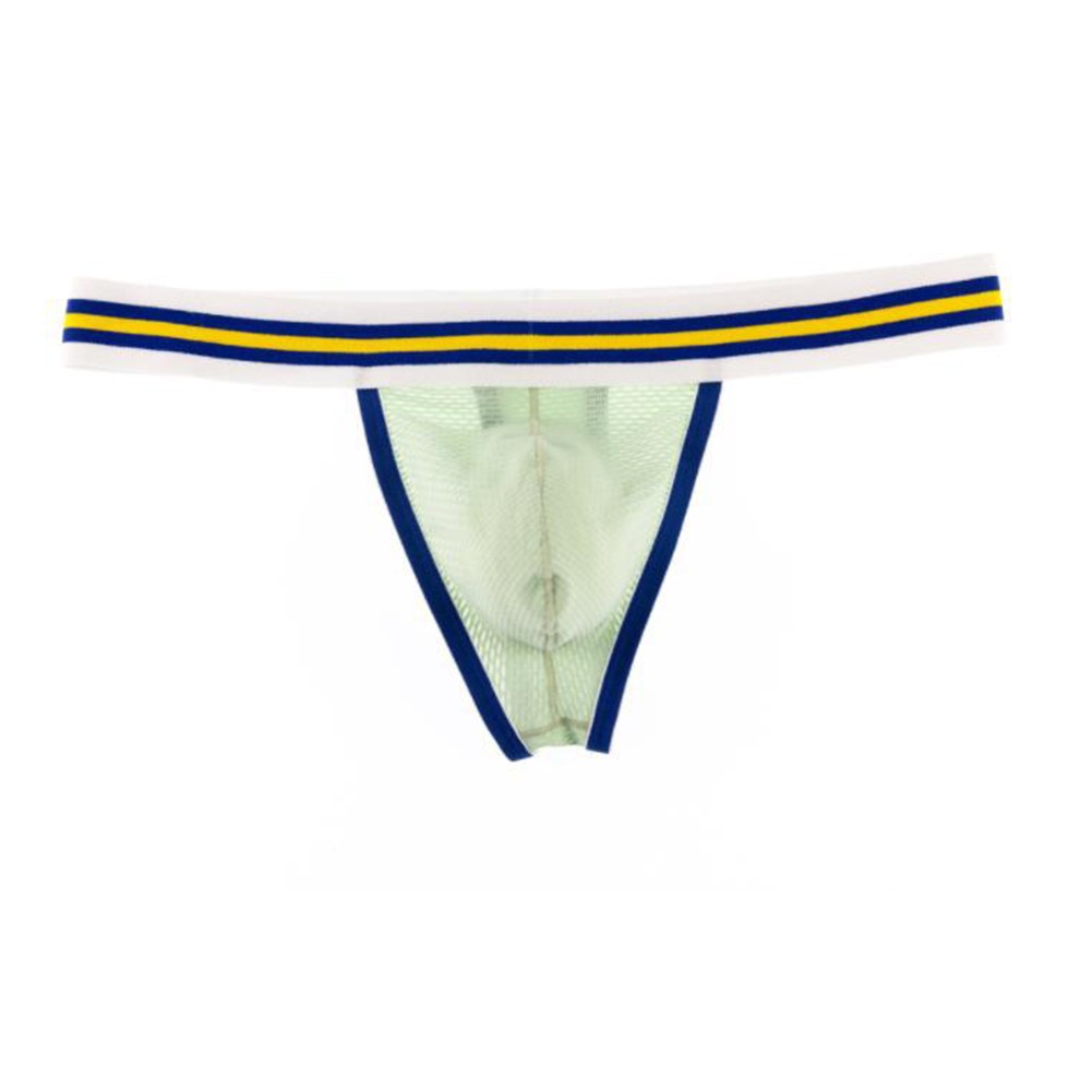 Daily Thong Underwear Polyester Stripe Bulge Pouch G-String Comfortable - Picture 45 of 45