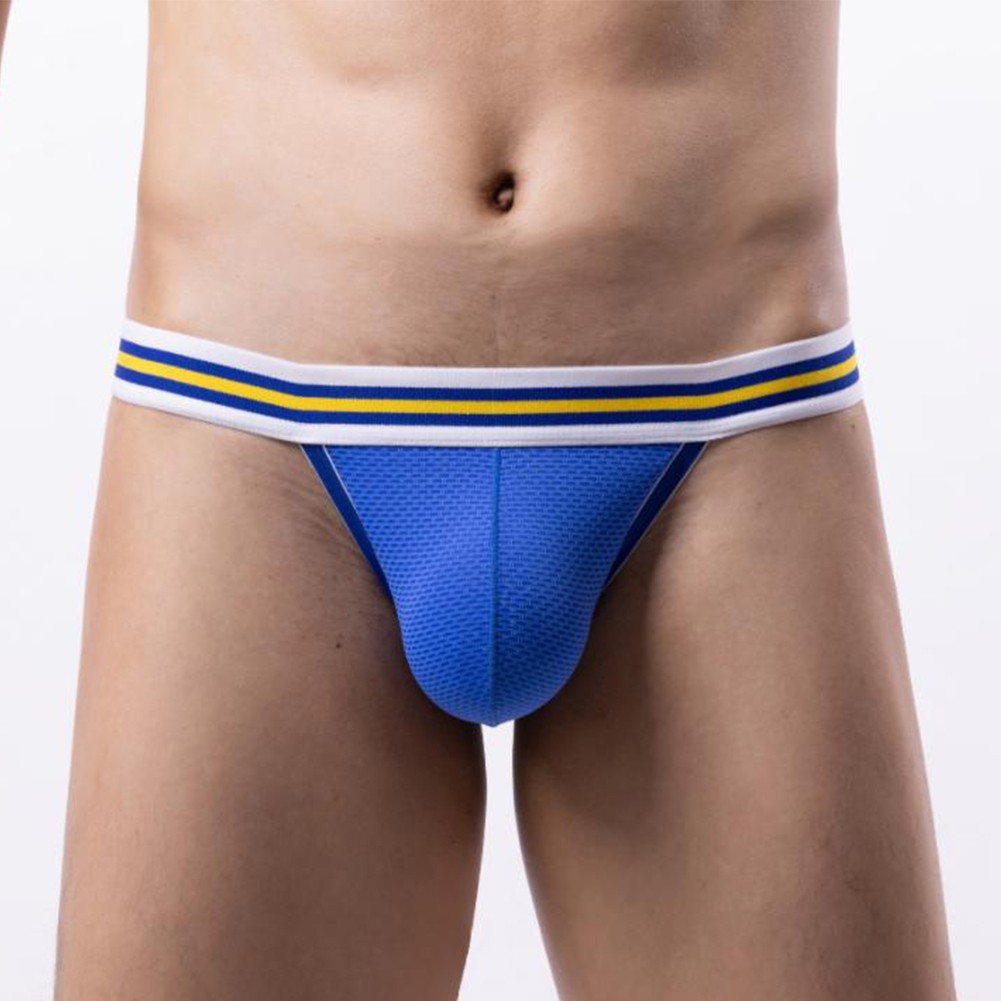 Daily Thong Underwear Polyester Stripe Bulge Pouch G-String Comfortable - Picture 29 of 45