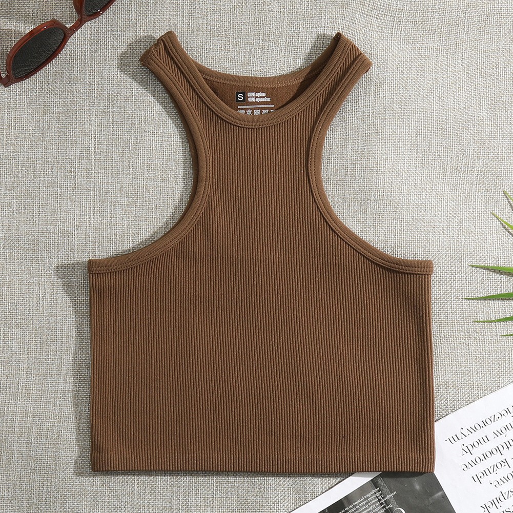 Sexy Sports Crop Top Women Fitness Yoga Tank Gym Vest Seamless Sweatshirt - Picture 15 of 32