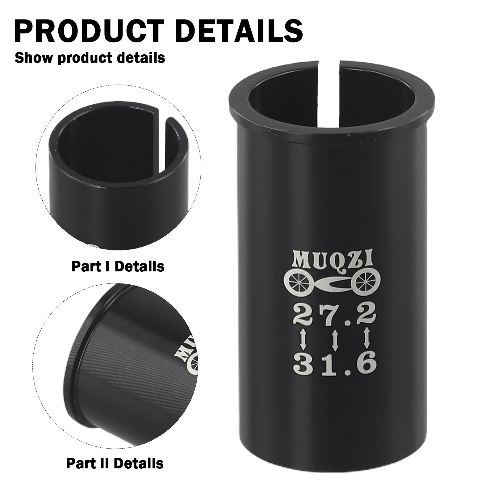Bicycle Seat Post Tube Shim Converter Adapter MTB & Road Bike Compatible - Picture 87 of 137