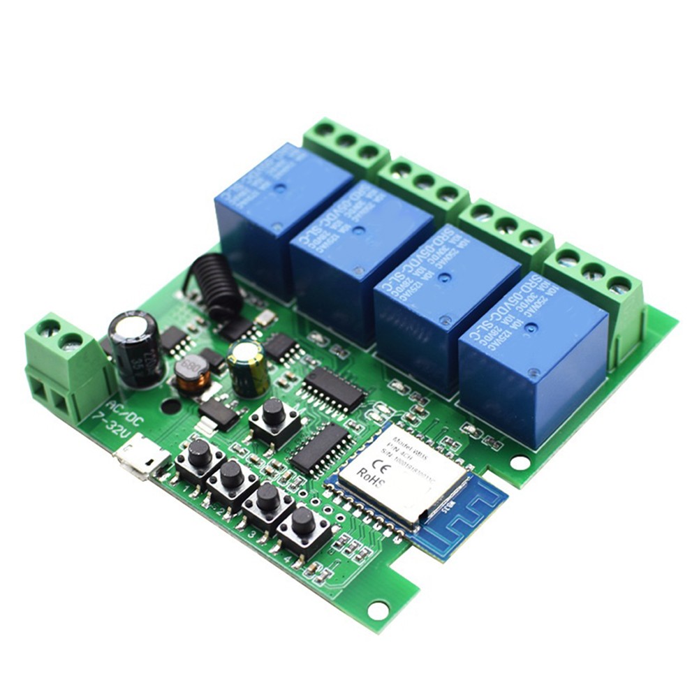 Smart For Tuya WIFI RF Control Module Switch 4CH Relay Module Switch