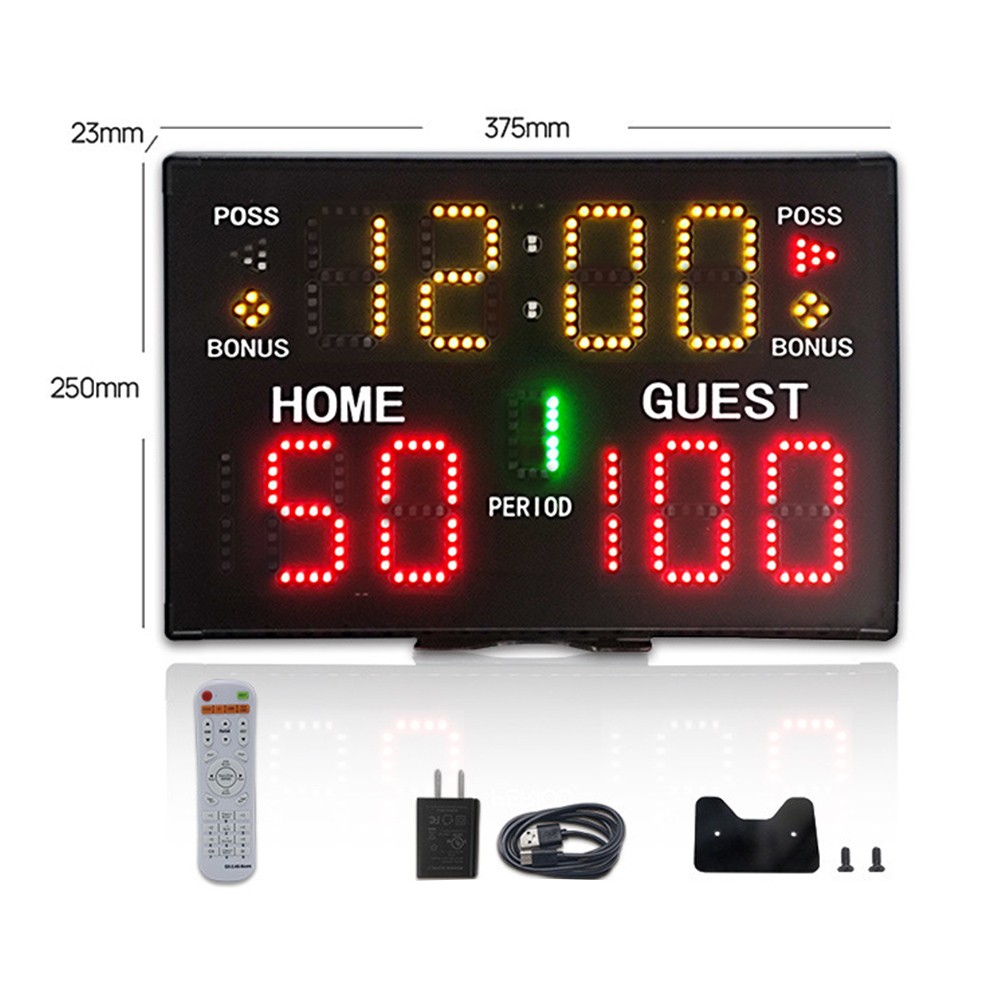 Wall Mountable LED Digital Scorer for Basketball Perfect for Indoor & Outdoor - Picture 20 of 20