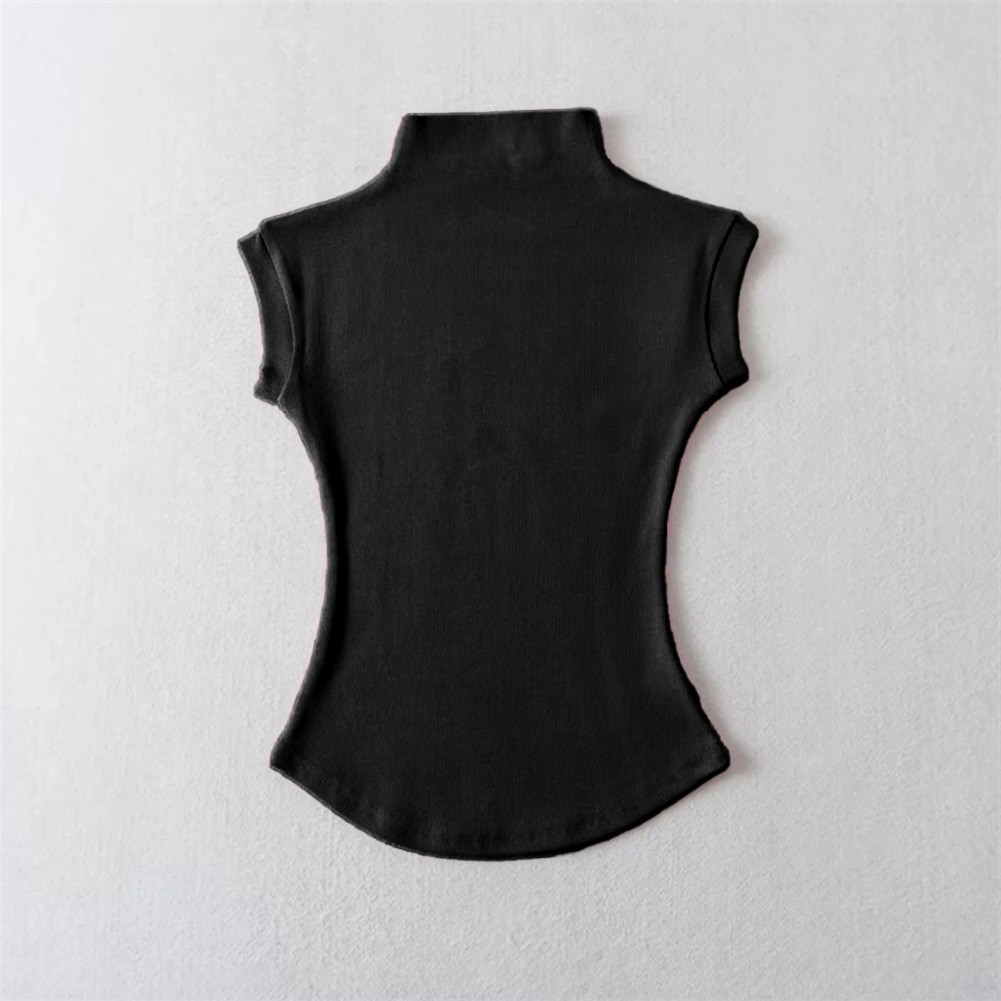 Stylish and Sexy Short Sleeved Turtleneck Top Women's Pure Lust T Shirt - Picture 20 of 50