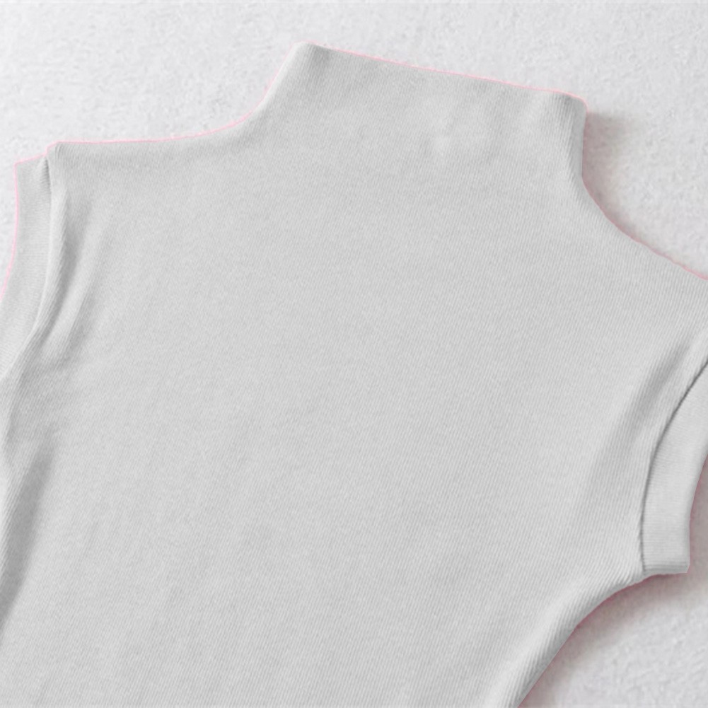 Stylish and Sexy Short Sleeved Turtleneck Top Women's Pure Lust T Shirt - Picture 29 of 50