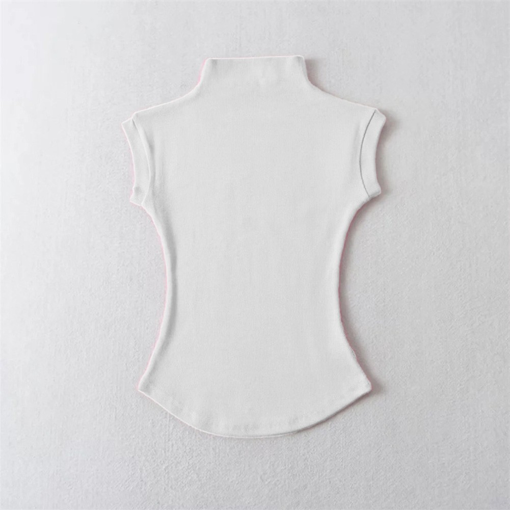 Stylish and Sexy Short Sleeved Turtleneck Top Women's Pure Lust T Shirt - Picture 28 of 50