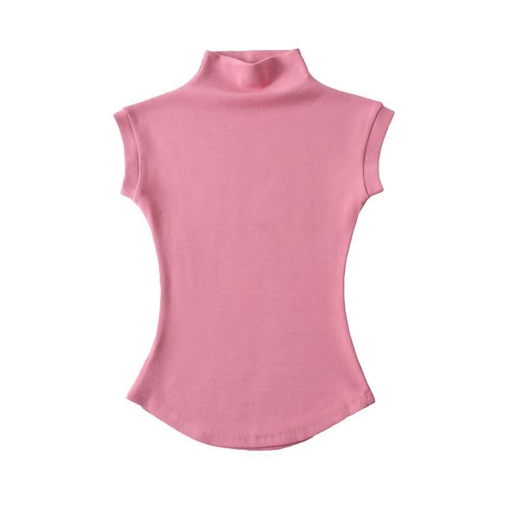 Stylish and Sexy Short Sleeved Turtleneck Top Women's Pure Lust T Shirt - Picture 43 of 50