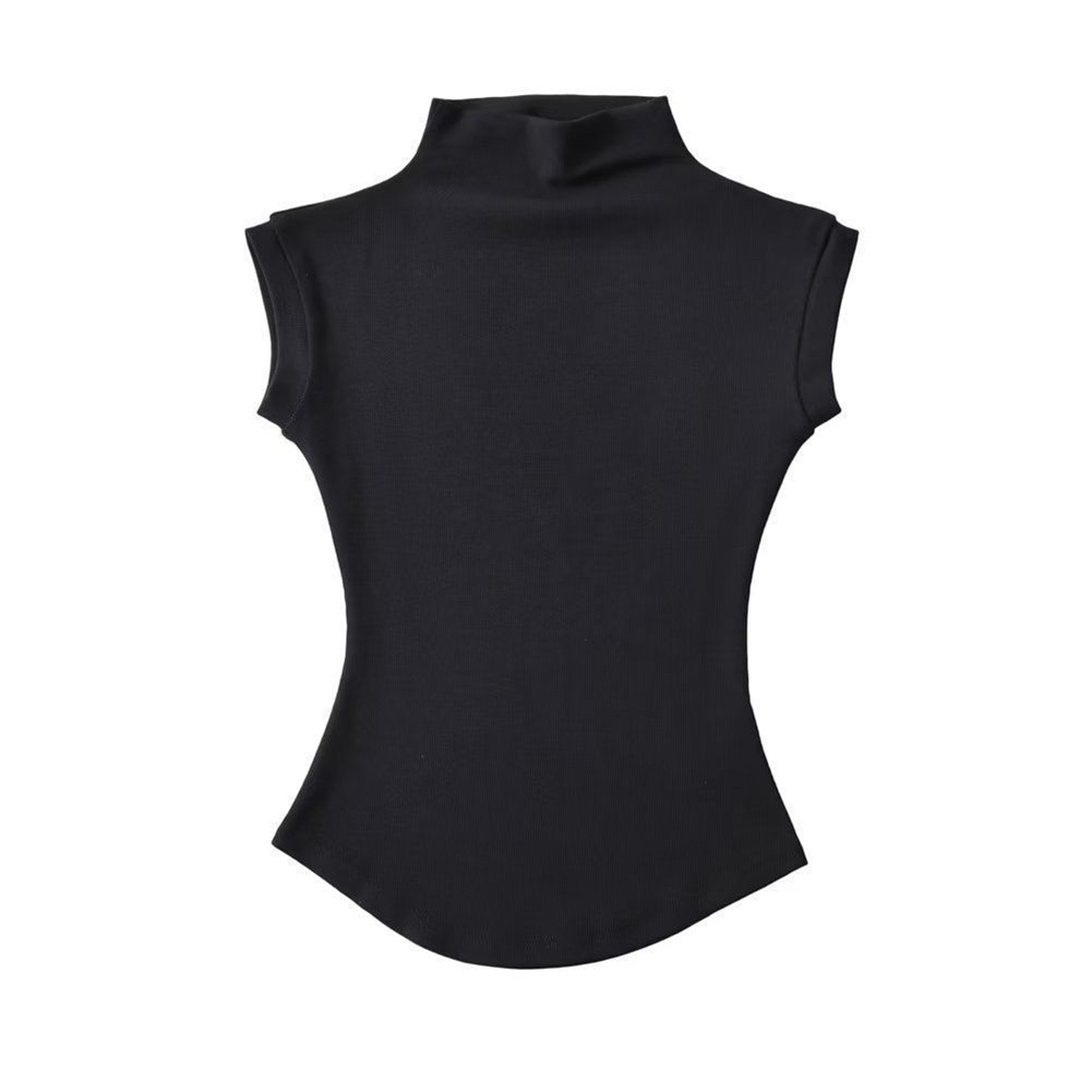 Stylish and Sexy Short Sleeved Turtleneck Top Women's Pure Lust T Shirt - Picture 19 of 50