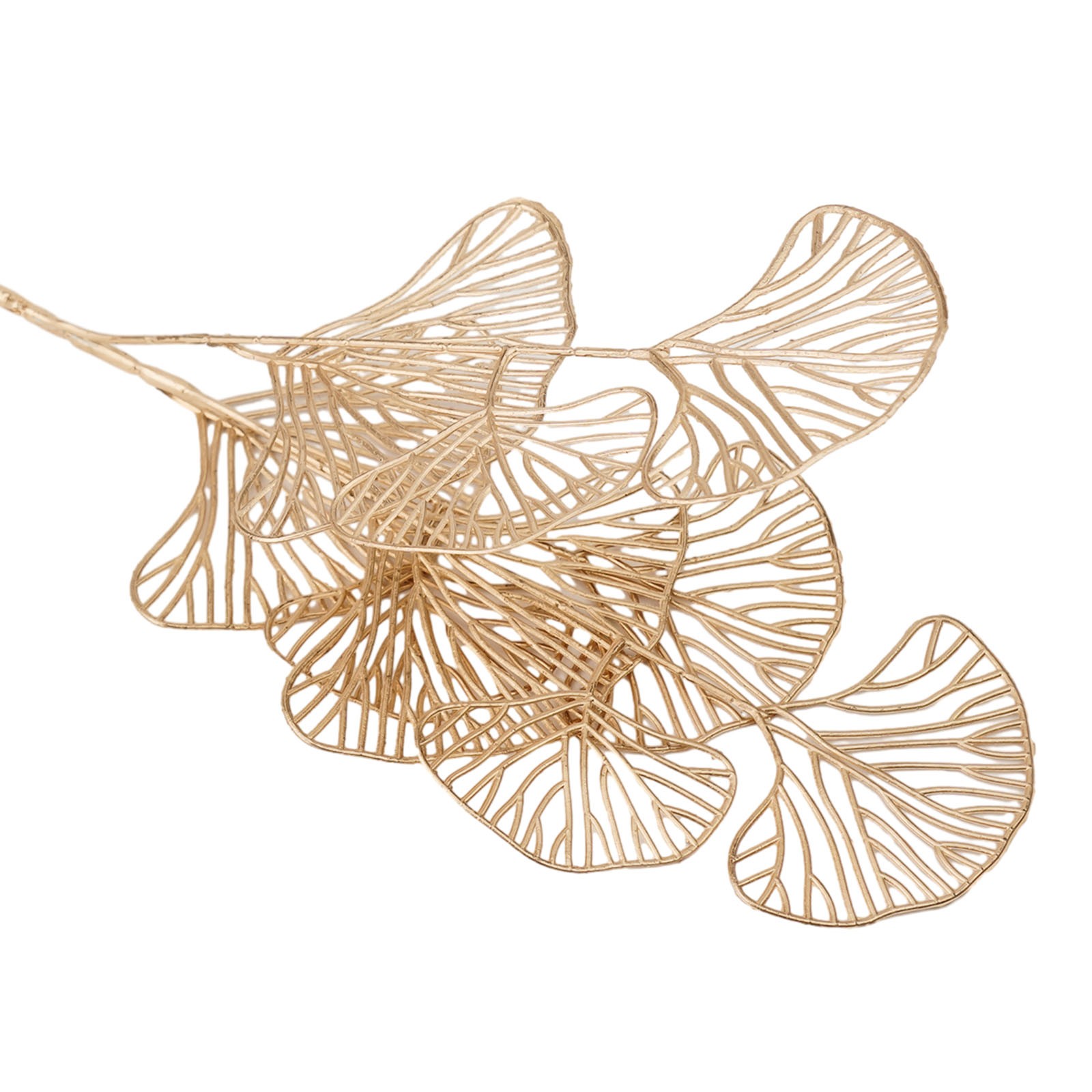 Ventaglio oro colore oro foglia simulato fiore decorazione simulata regali creat - Imagen 27 de 42