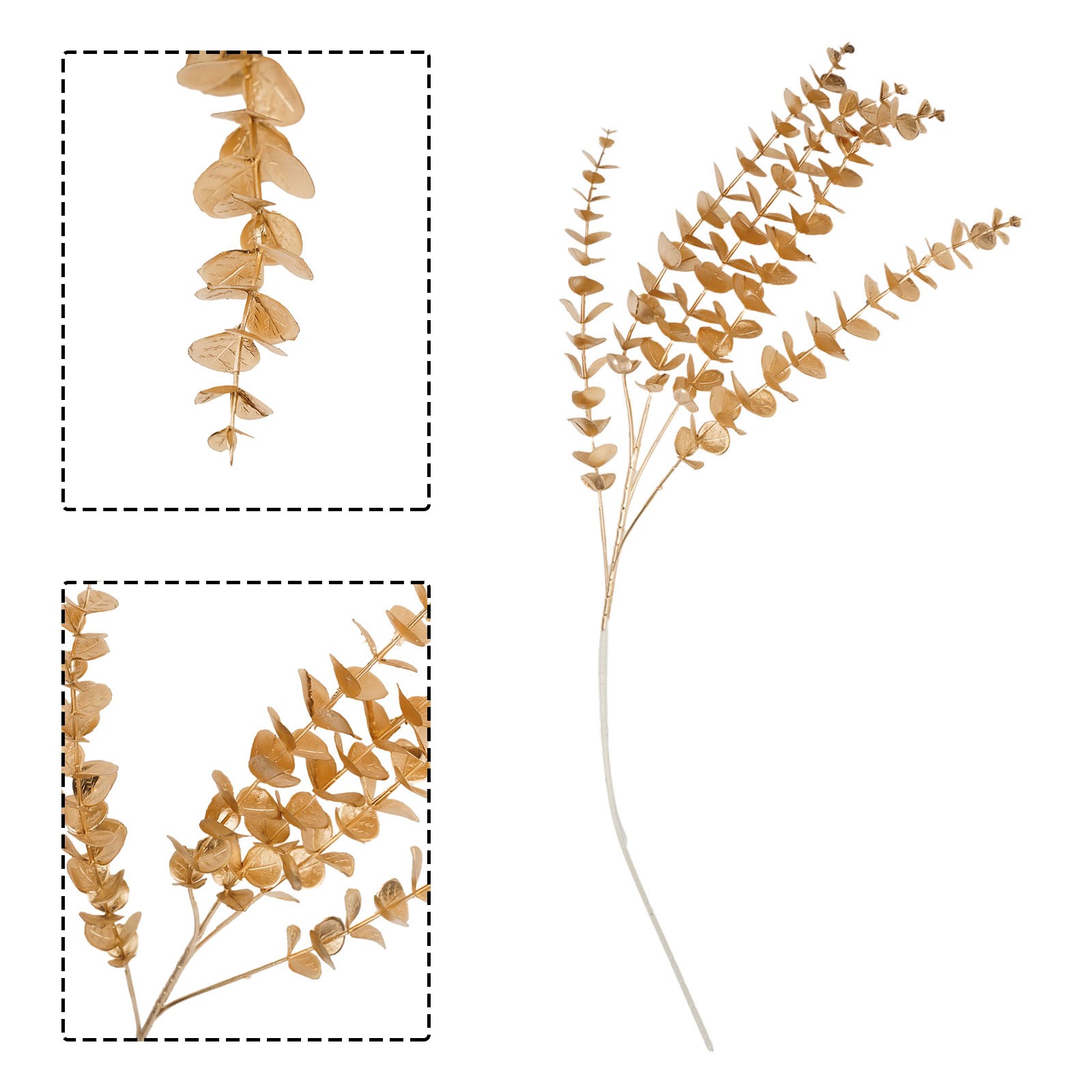 Ventaglio oro colore oro foglia simulato fiore decorazione simulata regali creat - Imagen 15 de 42