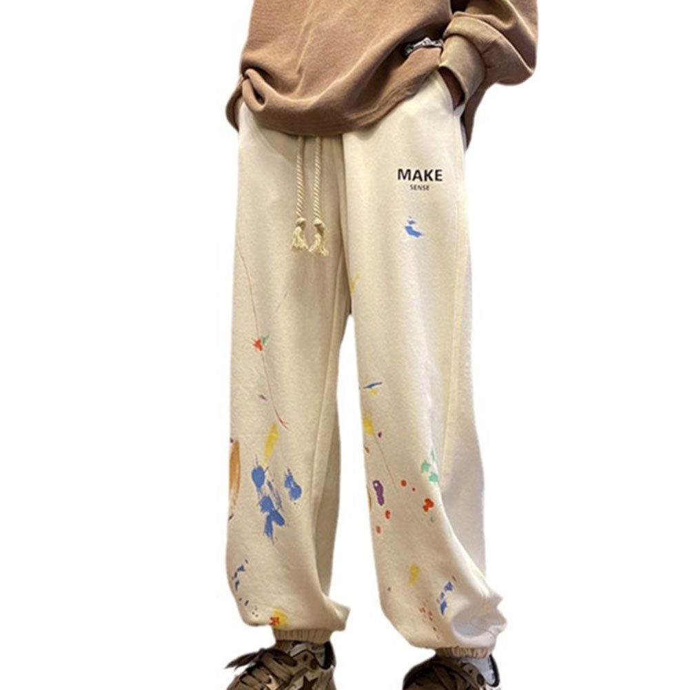 Fashionable Men's Graffiti Print Sweatpants for Streetwear Enthusiasts - Picture 18 of 19