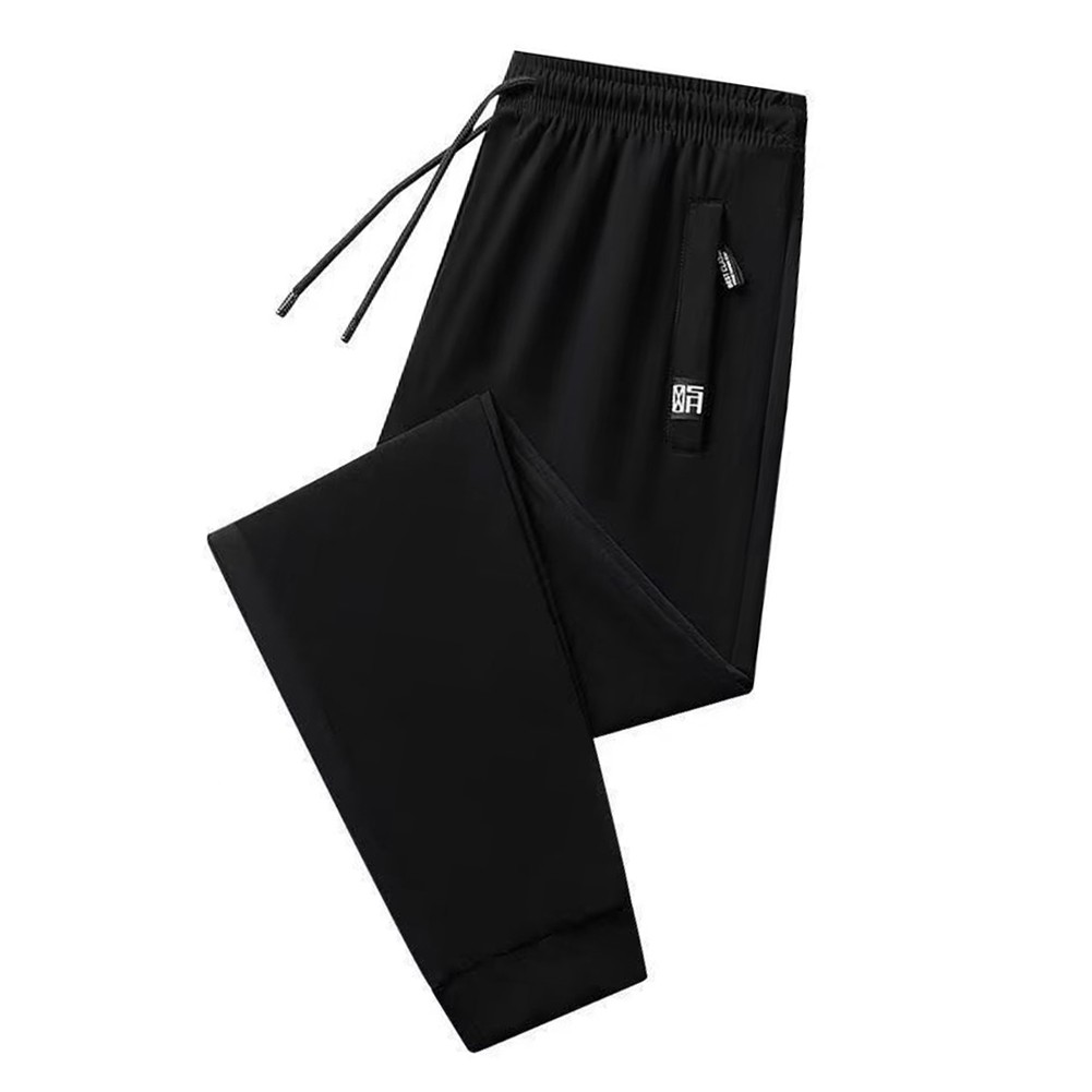 Breathable Summer Ice Silk Men's Fashion Sweatpants Elastic Stretch Trousers - Bild 17 von 21