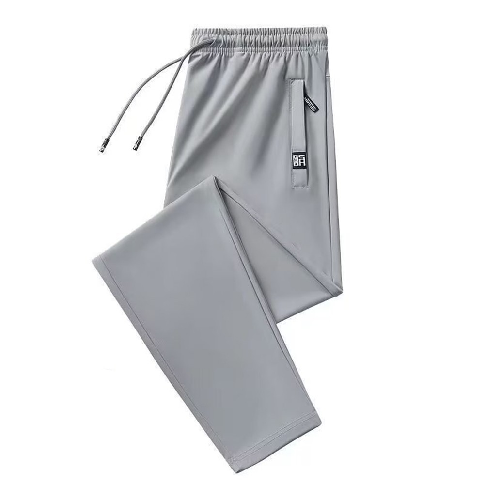 Breathable Summer Ice Silk Men's Fashion Sweatpants Elastic Stretch Trousers - Bild 21 von 21