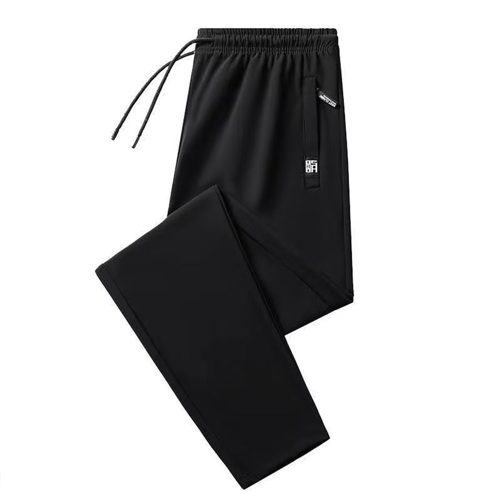 Breathable Summer Ice Silk Men's Fashion Sweatpants Elastic Stretch Trousers - Bild 20 von 21