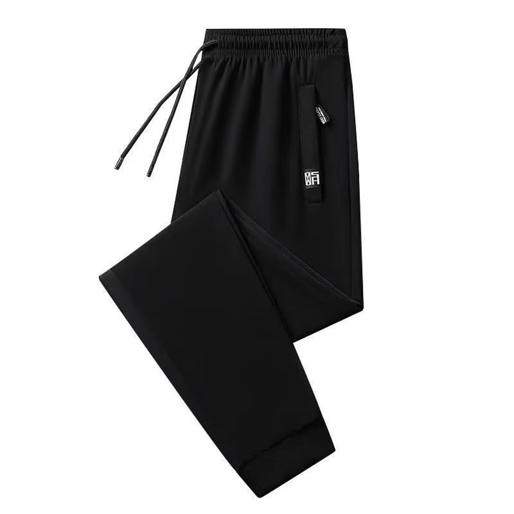 Breathable Summer Ice Silk Men's Fashion Sweatpants Elastic Stretch Trousers - Bild 16 von 21