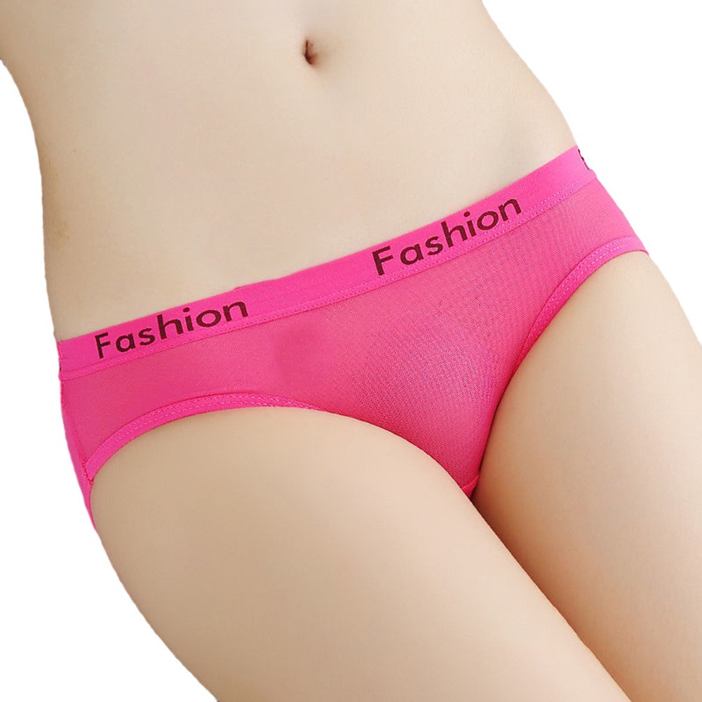 Affordable Briefs Women Underwear Large Size Mesh Transparent Breathable - Picture 15 of 21