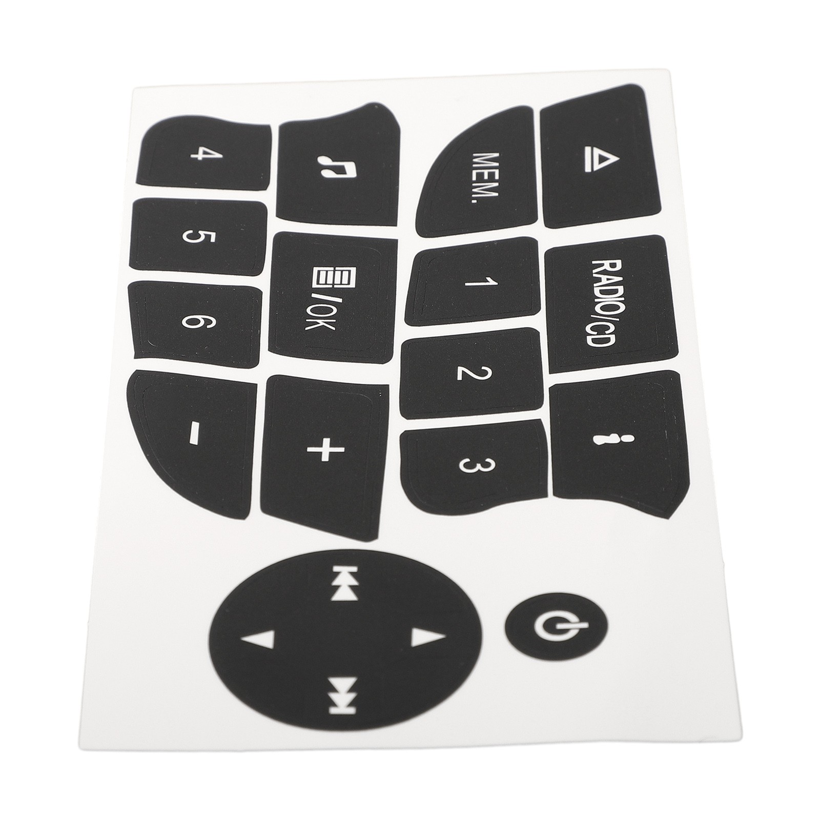 Radio Button Repair Sticker Decal Getragen Knopf Schalter For Renault Repair - Picture 12 of 13