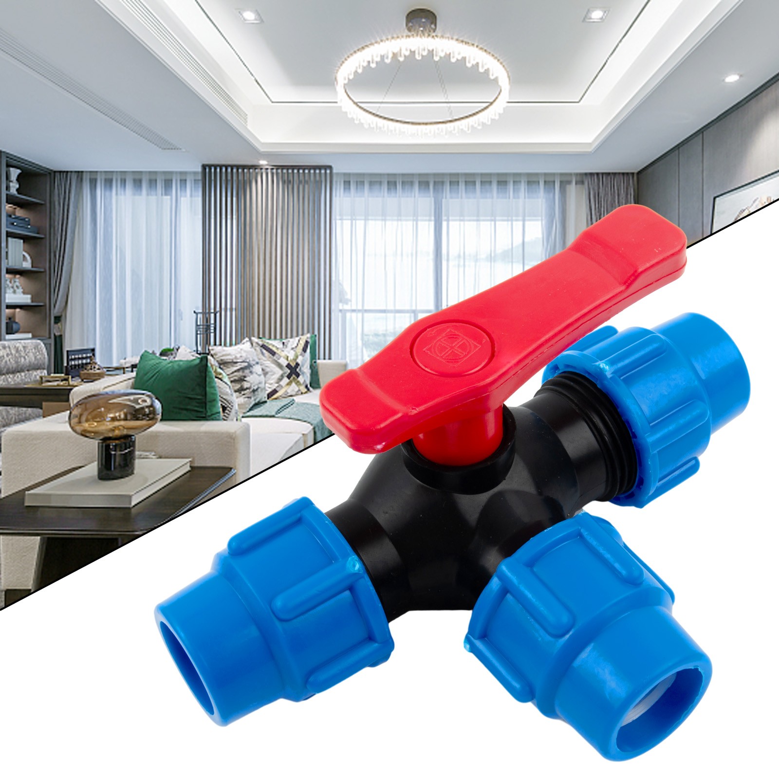 PE-Pipe 3-Way Ball-Valve 20/25/32/40/50mm Plastic Valve-Ball Valve Valve - Picture 28 of 57