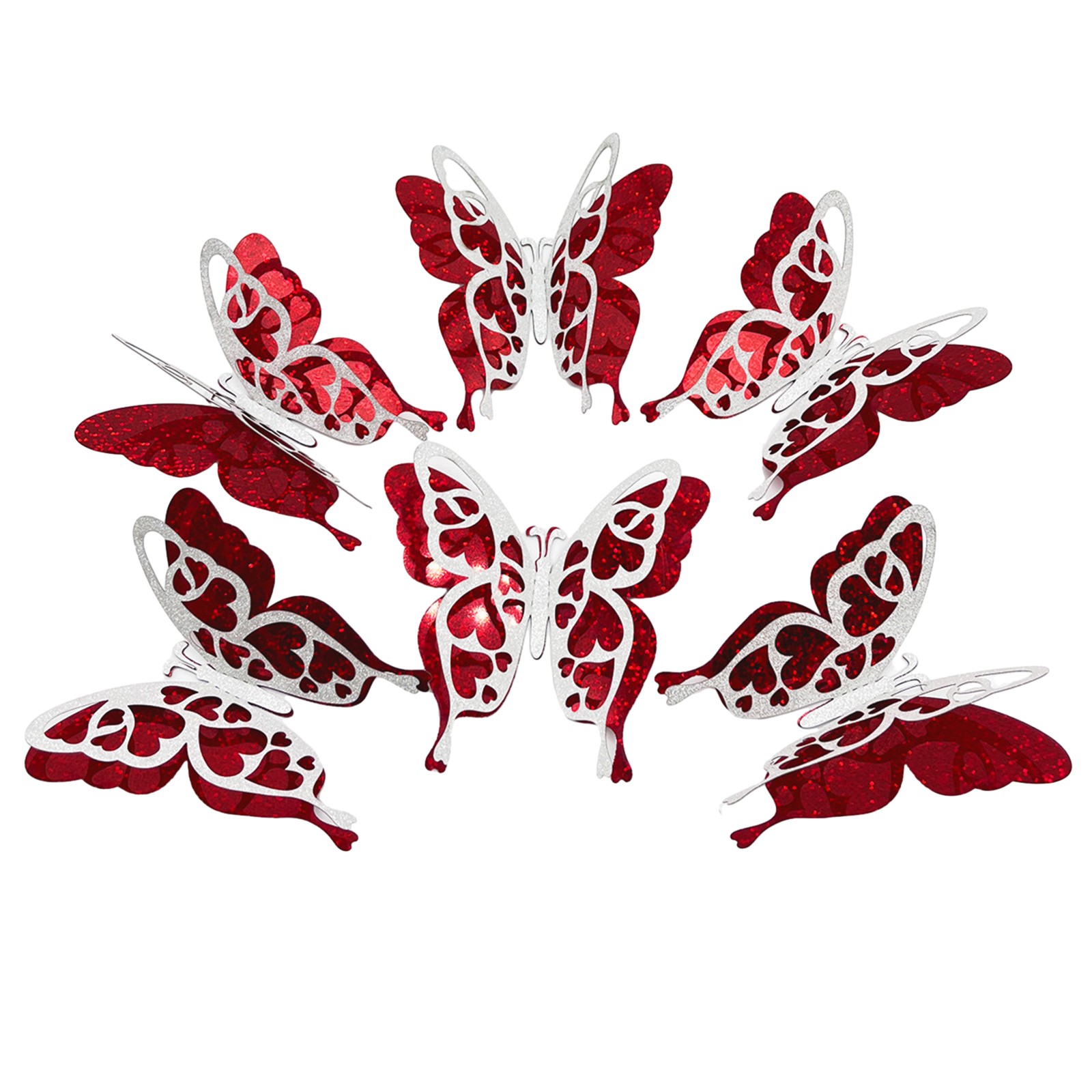 Hochwertige Aufkleber Wandsticker 3D Schmetterling Folie Druck zufällig Winkel - Bild 31 von 32