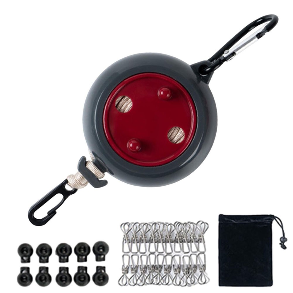 Indoor Outdoor Retractable Feet Heavy Duty Clothesline Complete Accessories - Picture 16 of 21