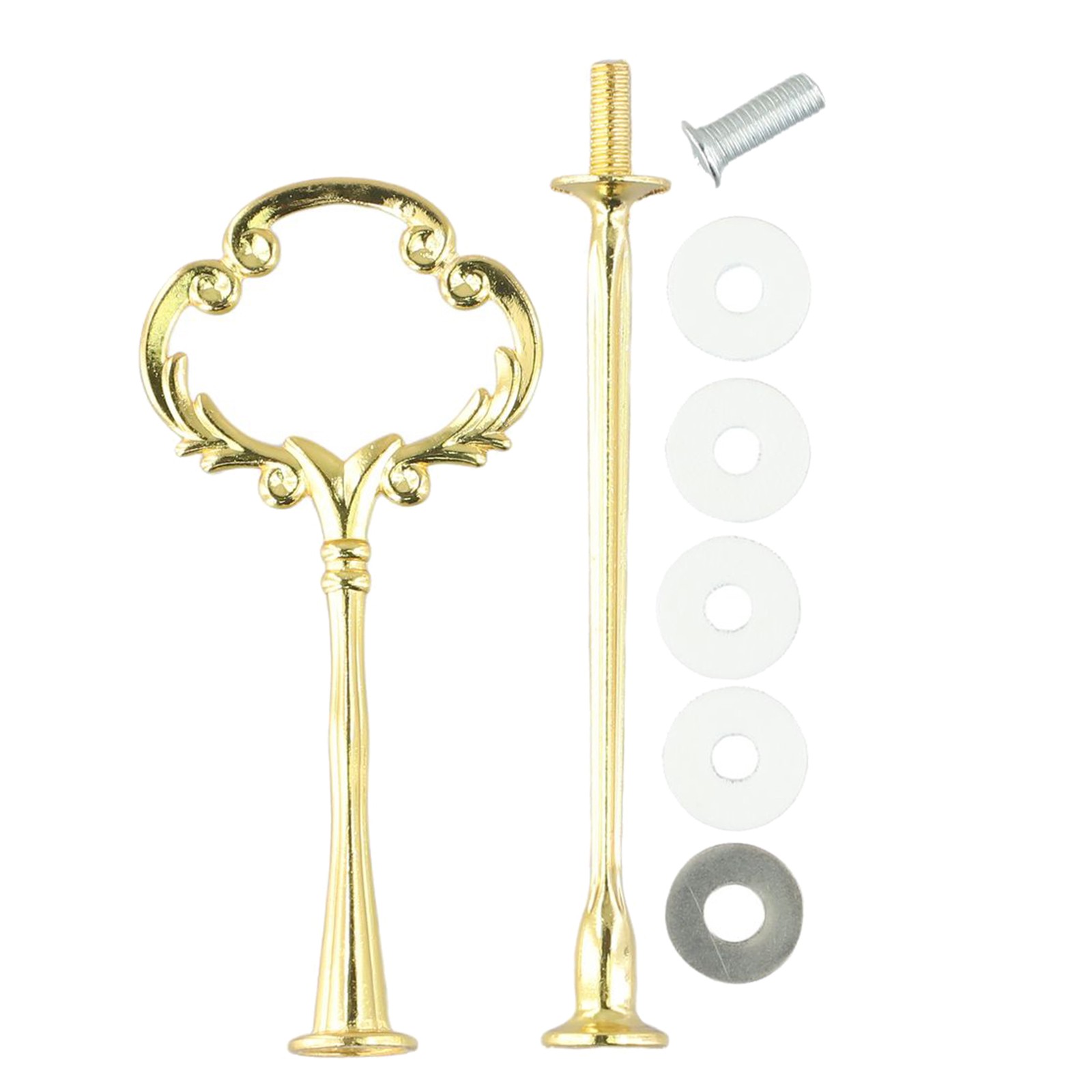 Practical and Functional Cake Plate Stand Cupcake Fittings Silver Golden - Picture 25 of 61