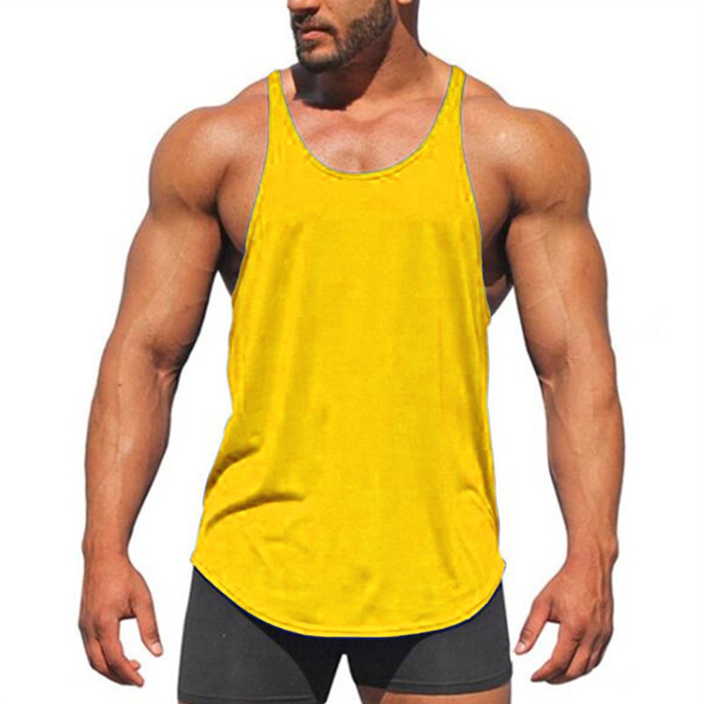 T Shirt Vest Muscle Sleeveless Slim Fit Stylish Tank Tops Bodybuilding