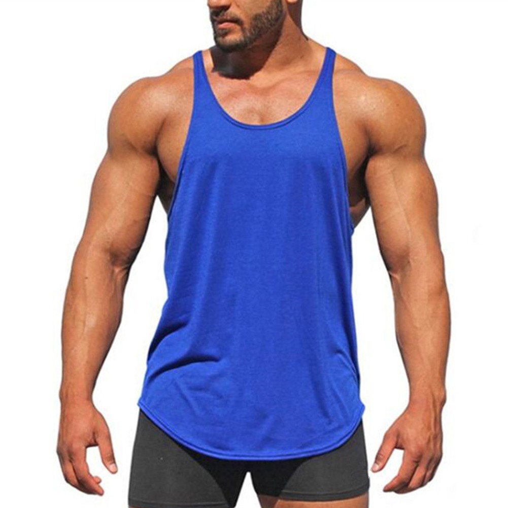 T Shirt Vest Muscle Sleeveless Slim Fit Stylish Tank Tops Bodybuilding