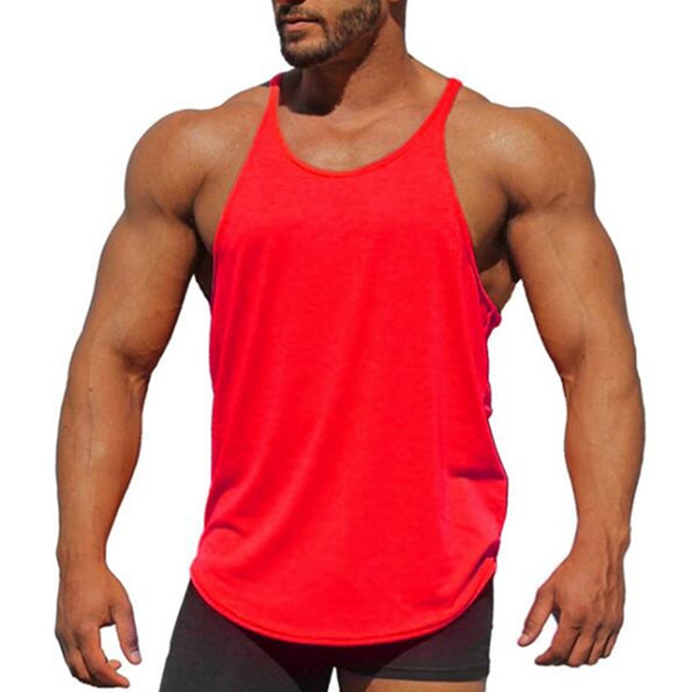 T Shirt Vest Muscle Sleeveless Slim Fit Stylish Tank Tops Bodybuilding