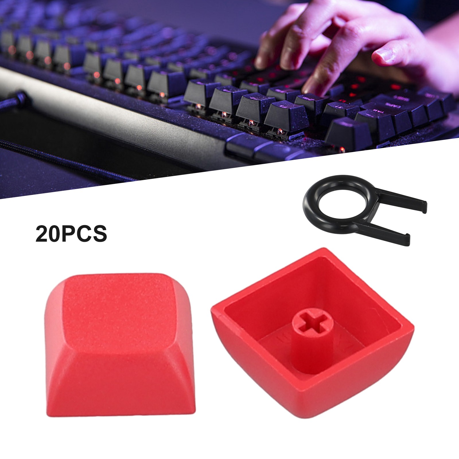 Vibrant Multicolor PBT Keycaps for MX Cross Mechanical Keyboards 20PCS - Picture 21 of 27