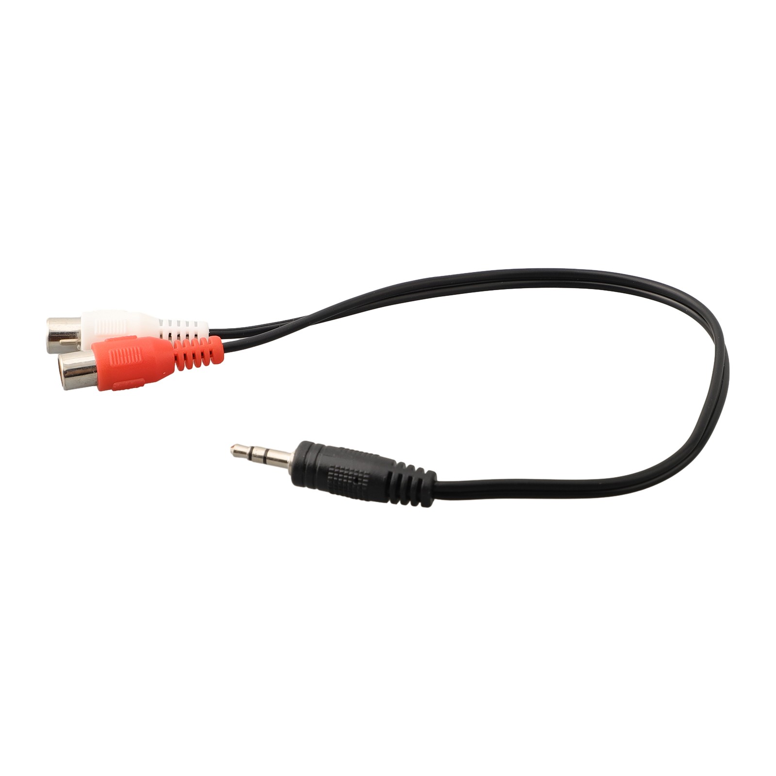 For iPad Audio cable Gold 1/8 Stereo Female For iPhone Jack To 2 Male Practical