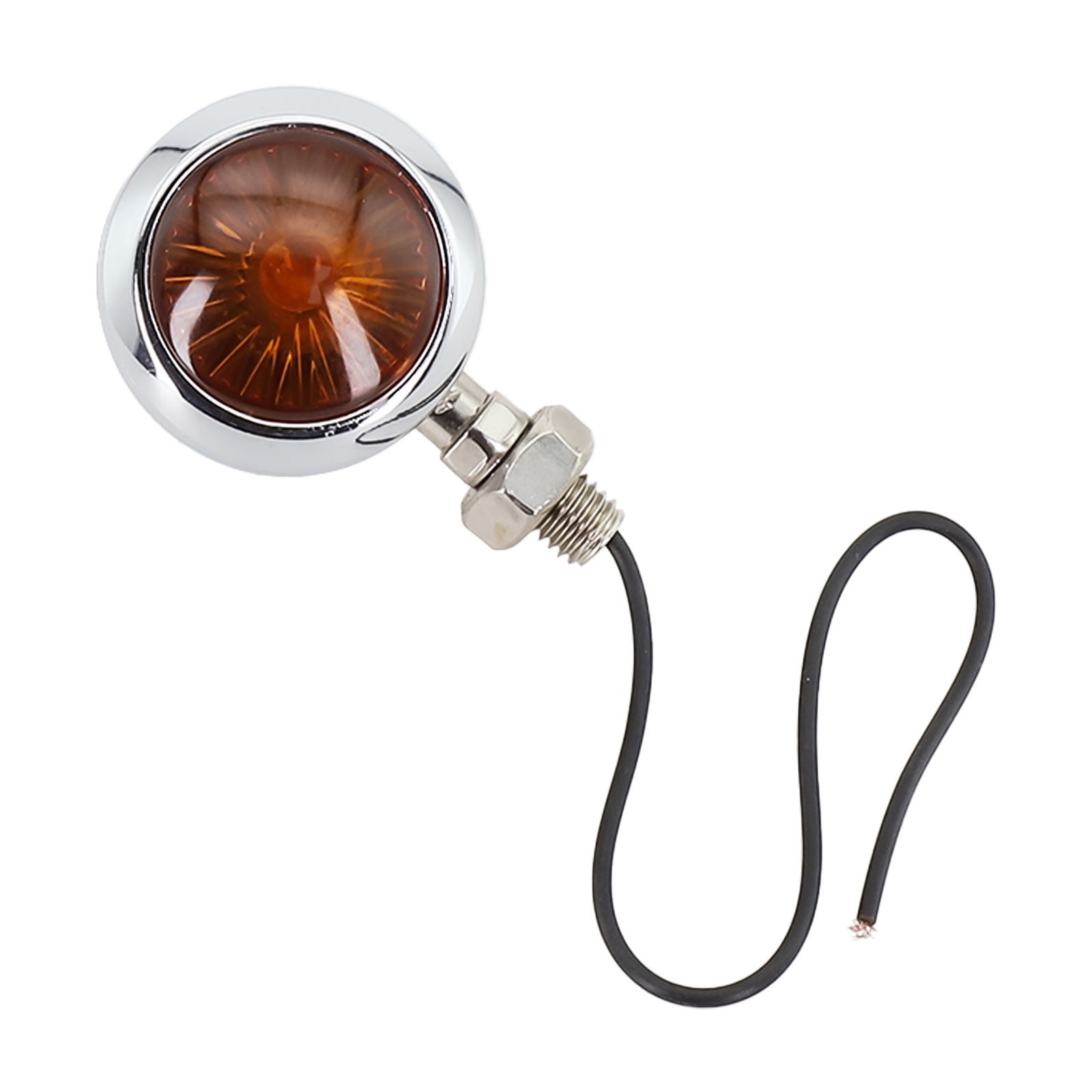 Improve Your Motorcycle's Safety with Chrome Amber Turn Signal Lights (2Pcs) - Picture 12 of 14
