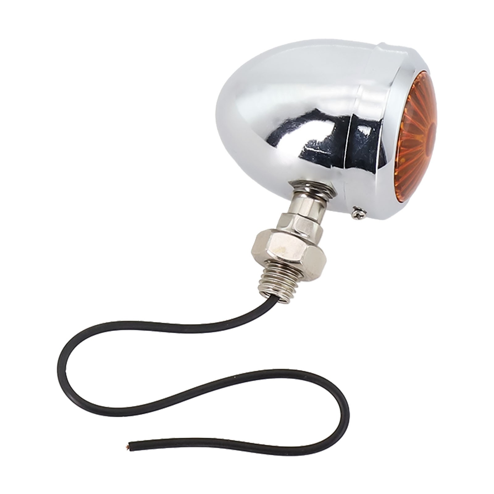 Improve Your Motorcycle's Safety with Chrome Amber Turn Signal Lights (2Pcs) - Picture 11 of 14