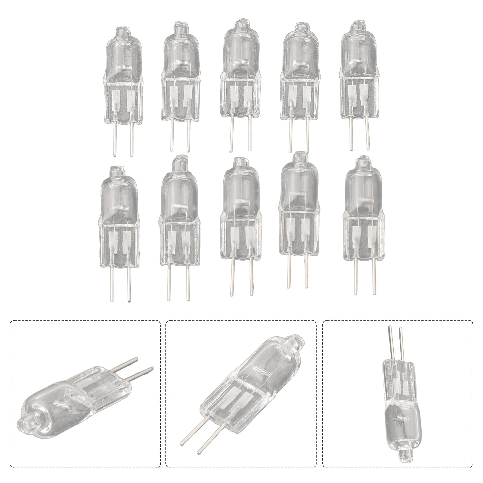 10pc G4 12V 5W / 10W/20W/30W/50W Lampe Halogène 2Pin Ampoule Lighting Remplace - Imagen 29 de 36