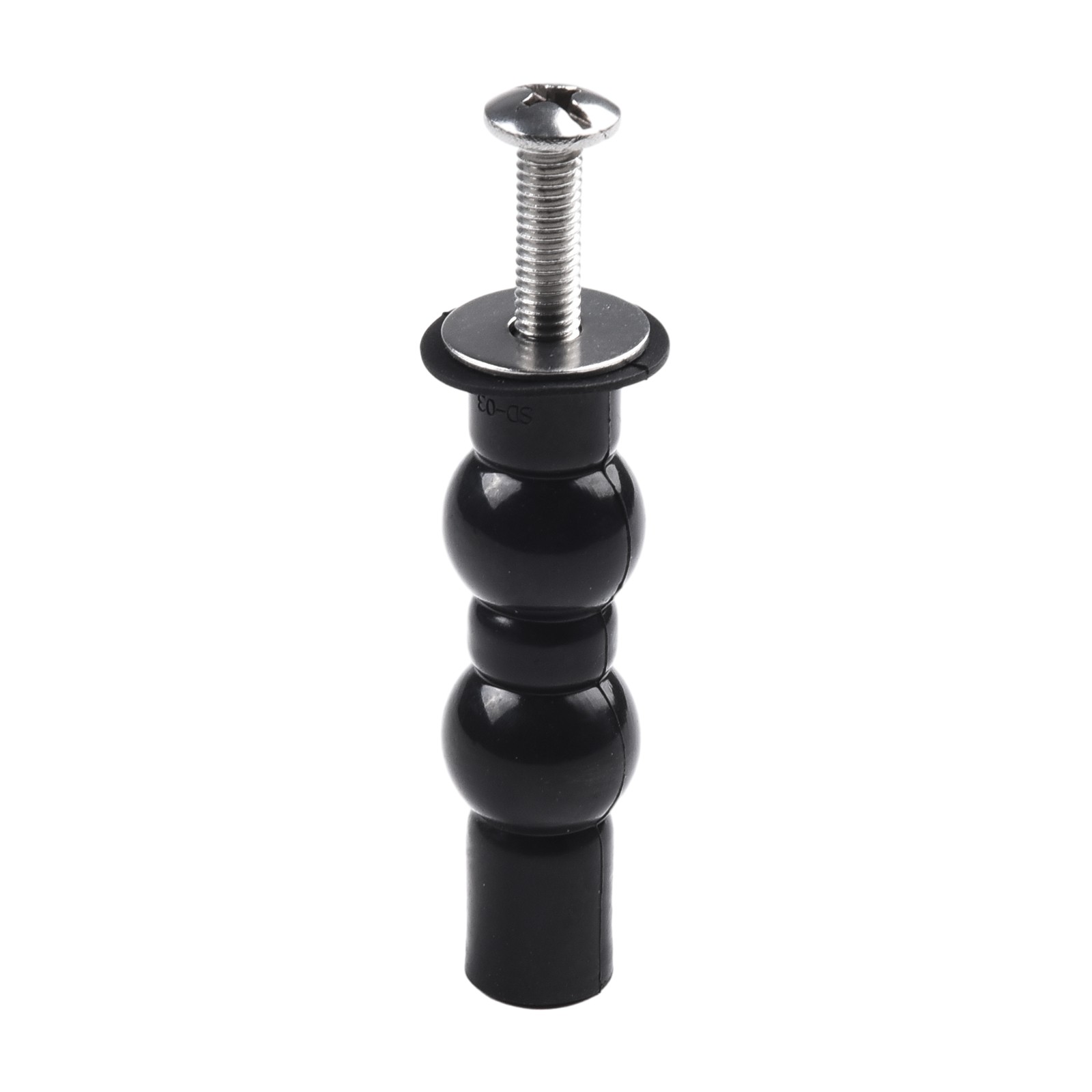 2 Pack Toilet Hinge Screw Compatible Expanding Rubber Bolt Top Nuts Set