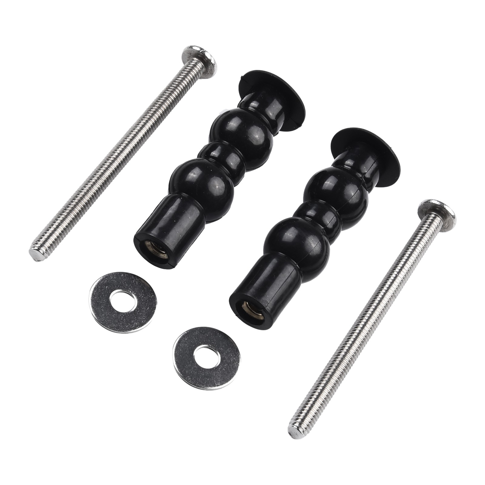 2 Pack Toilet Hinge Screw Compatible Expanding Rubber Bolt Top Nuts Set
