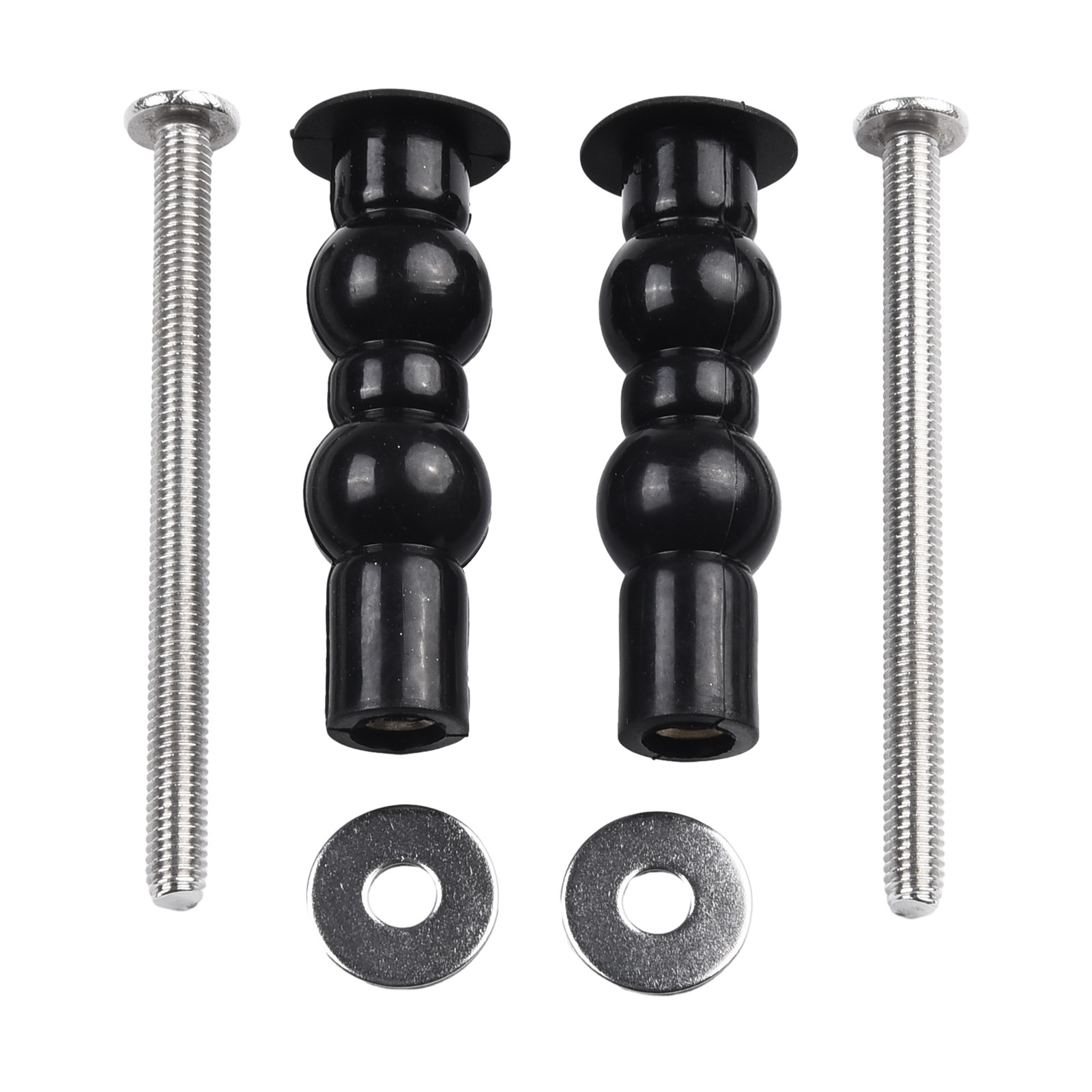 2 Pack Toilet Hinge Screw Compatible Expanding Rubber Bolt Top Nuts Set