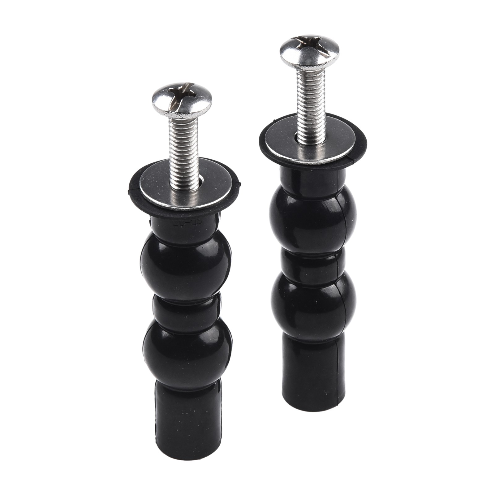 2 Pack Toilet Hinge Screw Compatible Expanding Rubber Bolt Top Nuts Set