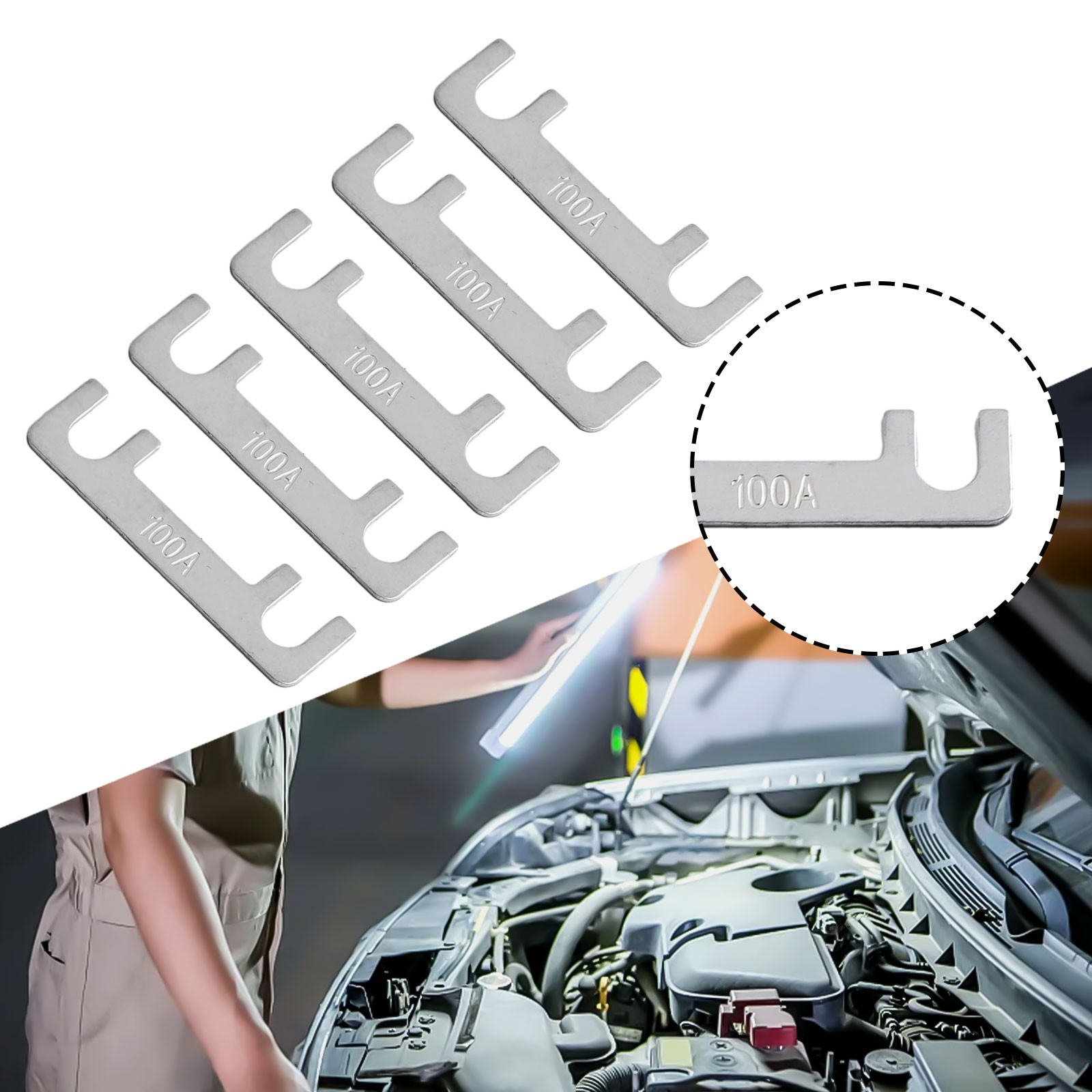2022 Brandneu Car Fuse Plate Batteriesicherung 30A-100A Sicherung 5PCS/Satz - Bild 46 von 68