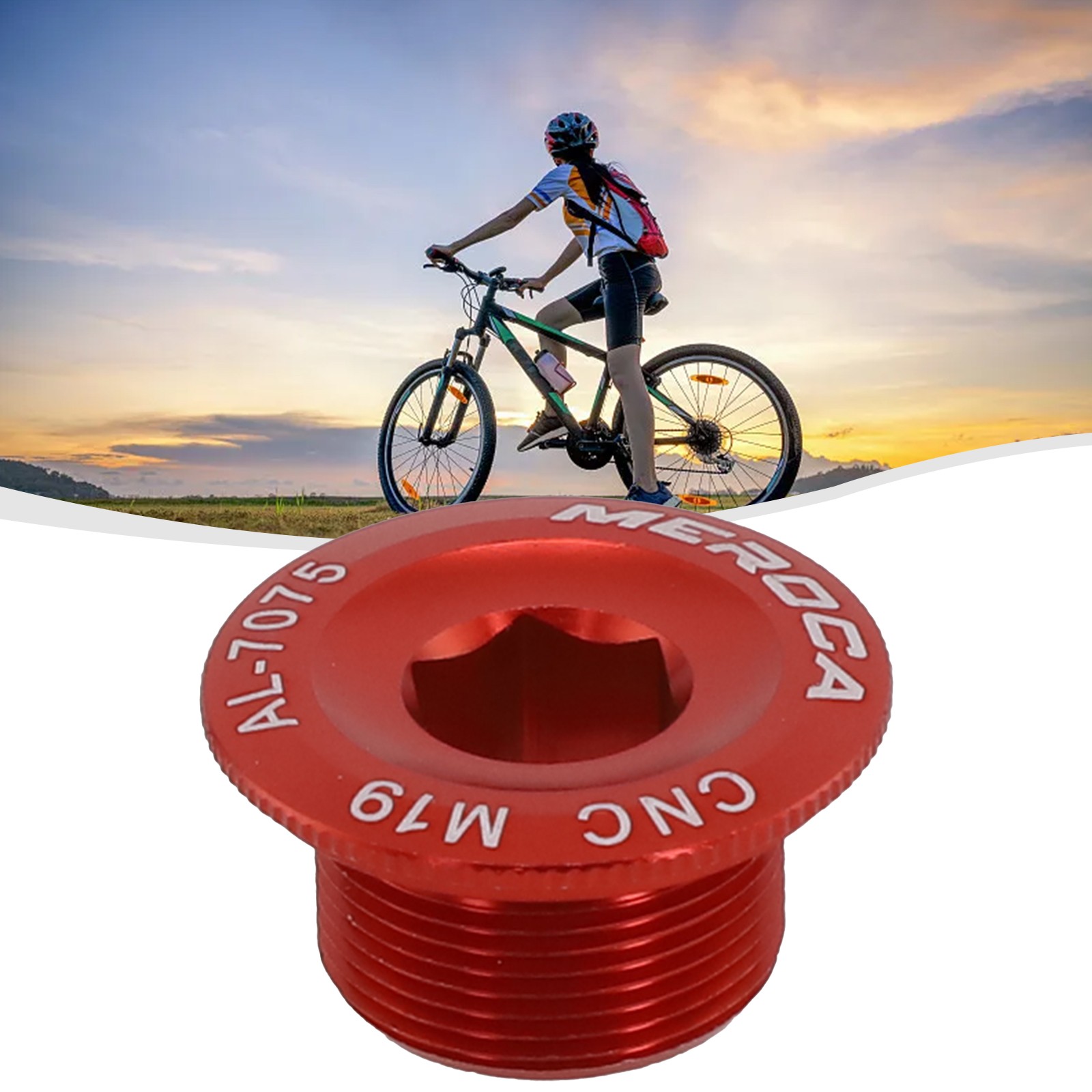 Road Bike Aluminum Alloy Crank Arm Fixing Bolt Crank Cover Screws M18/M19/M20 - Picture 43 of 62