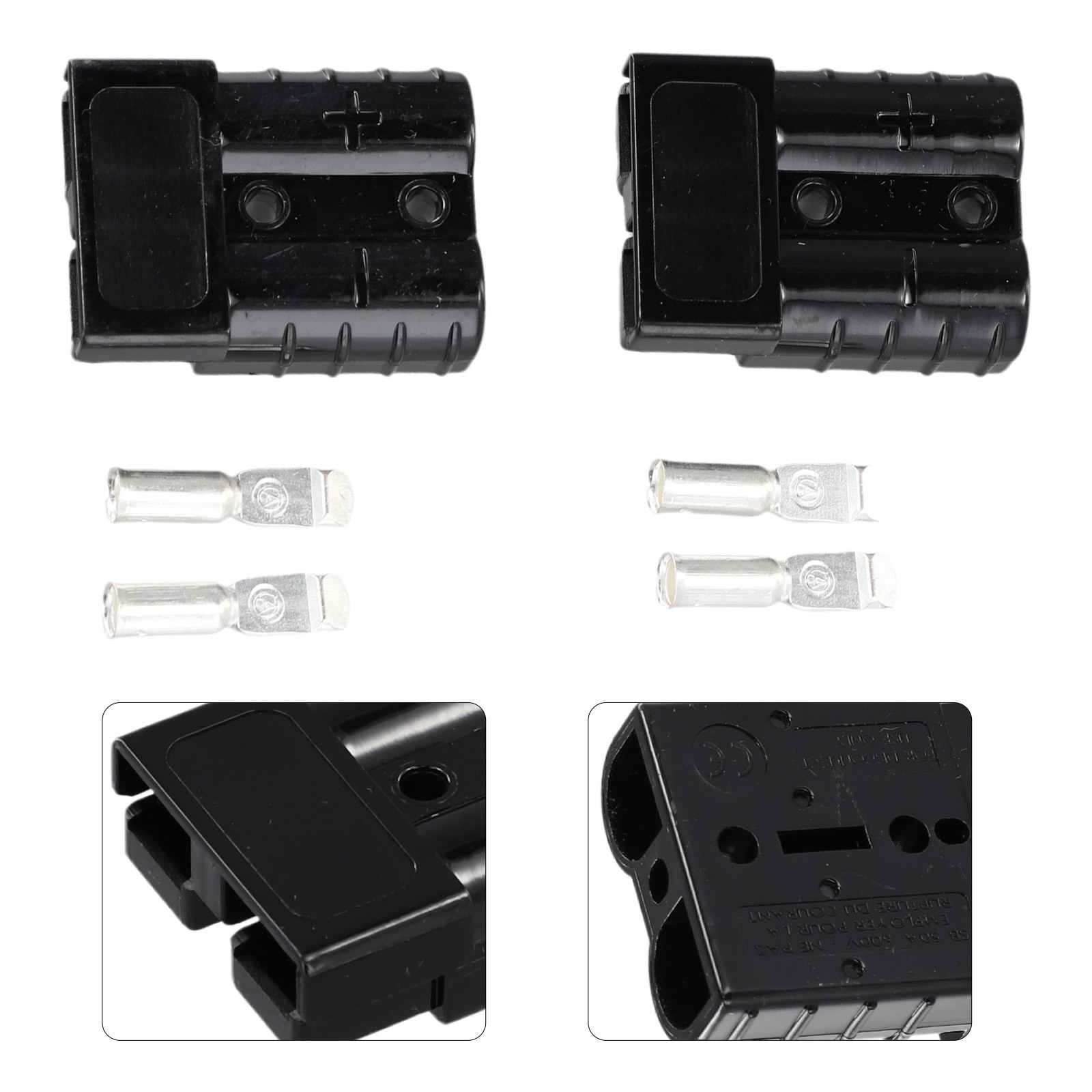 Heavy Duty 50AMP Forklift Battery Power Connector Industrial Strength Housing - Picture 42 of 47